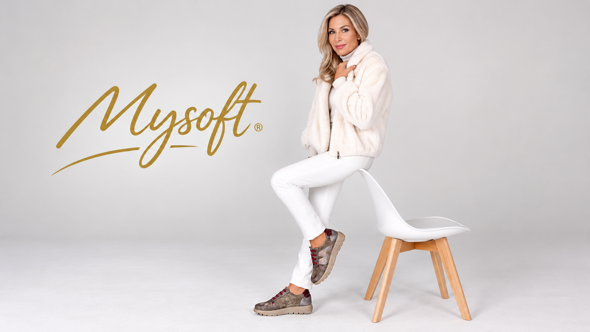 Mysoft zapatos de mujer cómodos de invierno con deportivas en tonos marrones y detalles granate