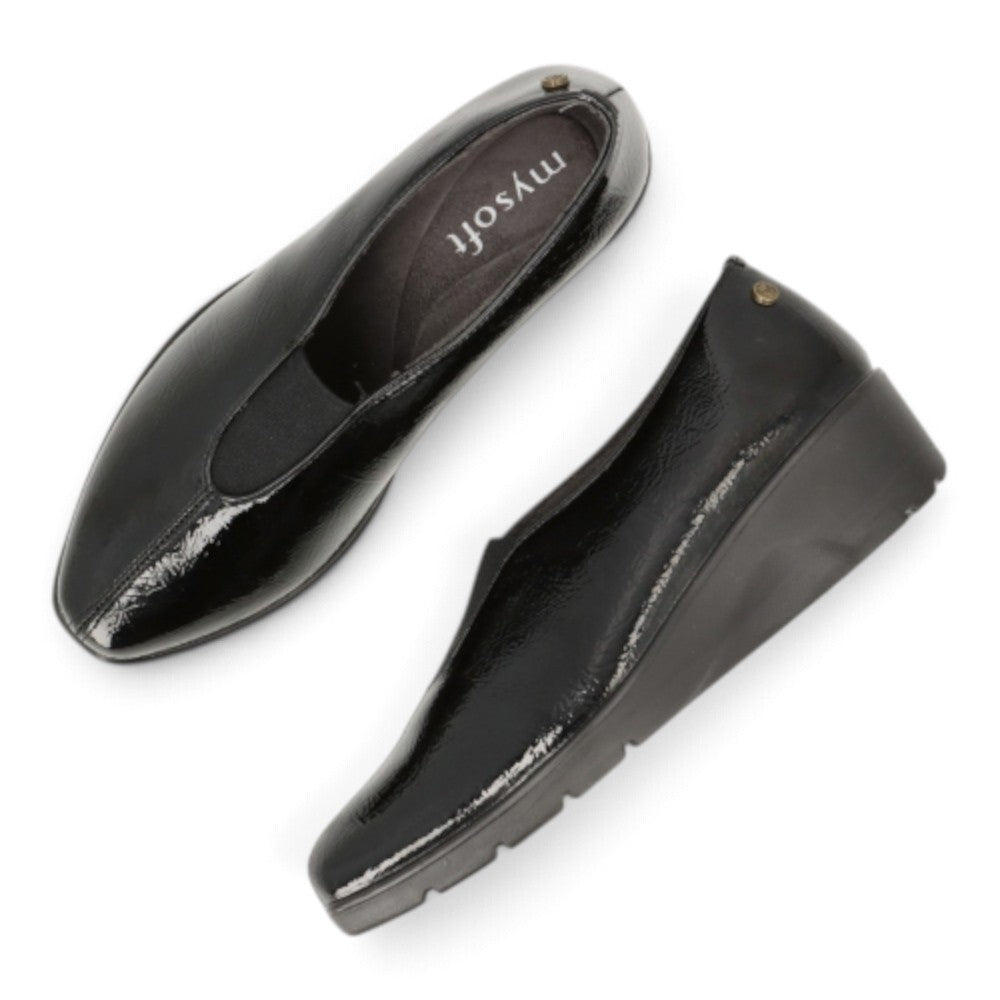 Zapatos Cómodos de Mujer Mysoft 26M506 en Charol con Memory Foam