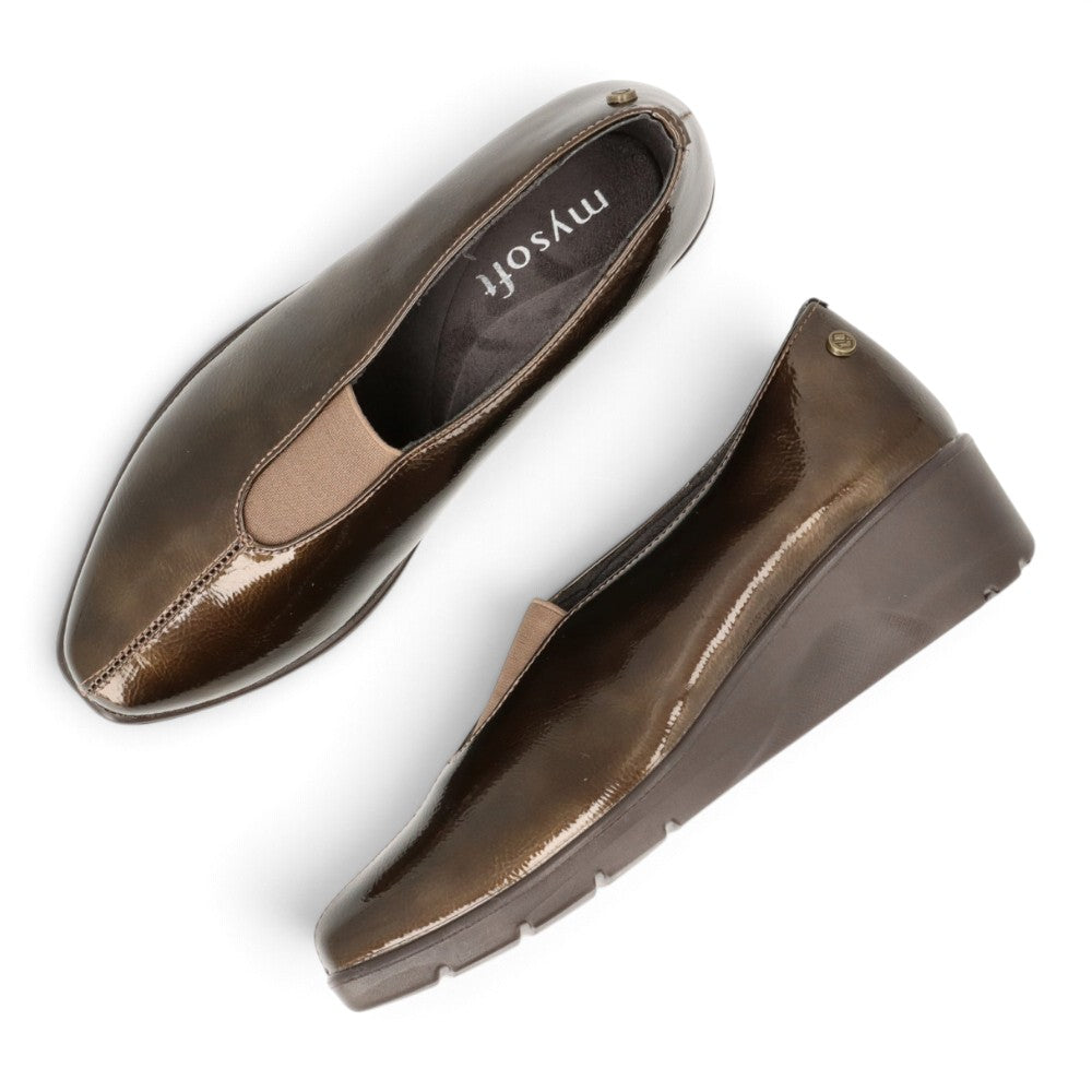 Zapatos Cómodos de Mujer Mysoft 26M506 en Charol con Memory Foam
