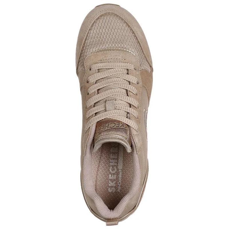 SKECHERS MODELO 111 OG 85 - GOLDN-GURL COLOR TAN DEPORTIVA MUJER