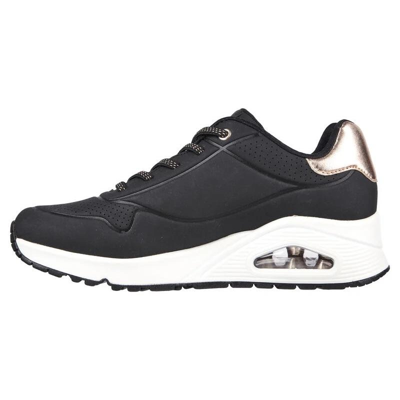 SKECHERS 155196 UNO SHIMMER AWAY NEGRO DEPORTIVAS MUJER 