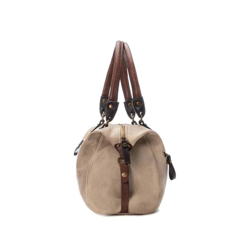 BOLSO DE MUJER REFRESH 18321702 BEIGE BANDOLERA Y BOLSILLOS  DELANTEROS