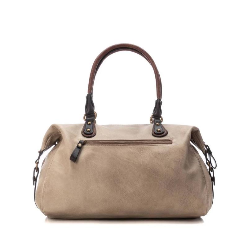 BOLSO DE MUJER REFRESH 18321702 BEIGE BANDOLERA Y BOLSILLOS  DELANTEROS