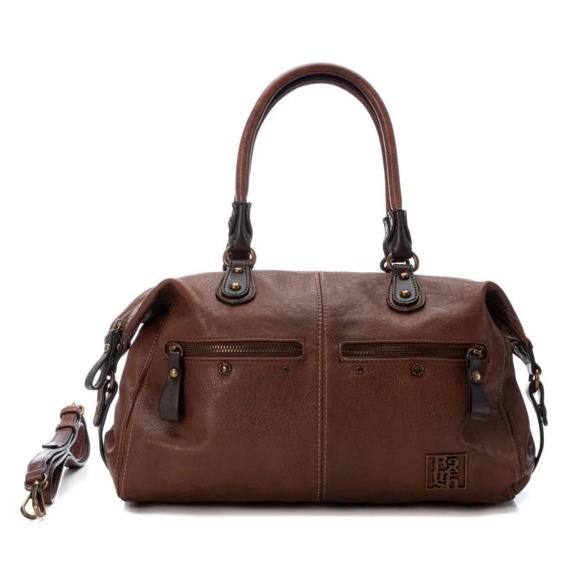 BOLSO DE MUJER REFRESH 18321704 CAMEL BANDOLERA Y BOLSILLOS  DELANTEROS