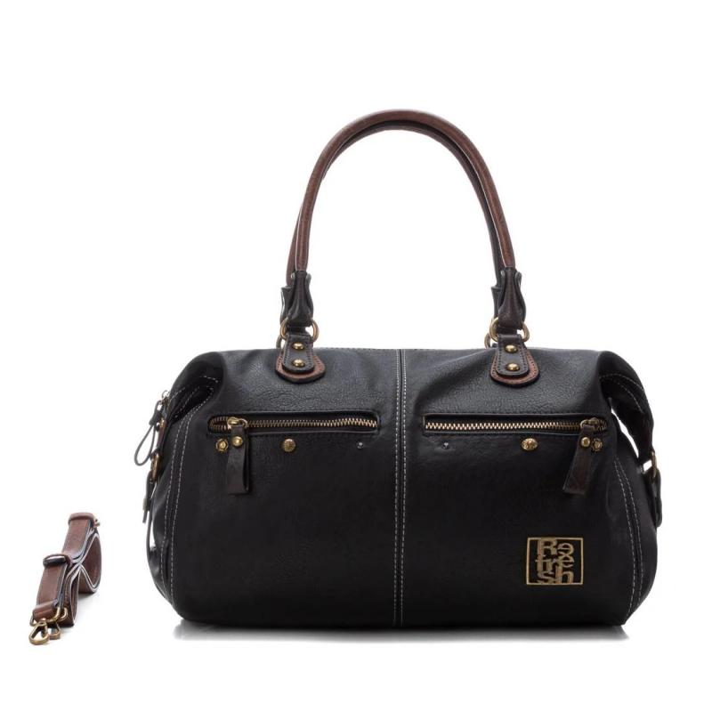 BOLSO DE MUJER REFRESH 18321701 NEGRO BANDOLERA Y BOLSILLOS  DELANTEROS