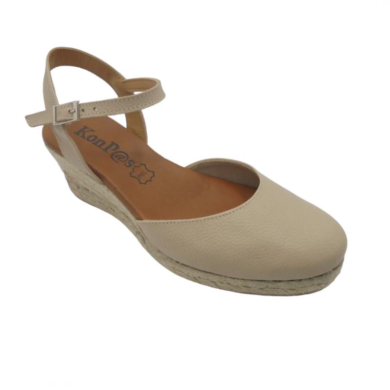 APARGATA TIPO VALENCIANA MUJER MARCA KOMPAS 5002 BEIGE