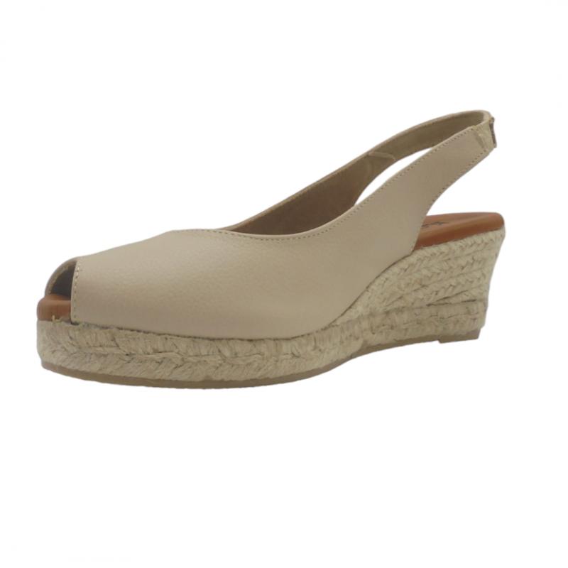 APARGATA TIPO VALENCIANA MUJER MARCA KOMPAS 5018 BEIGE