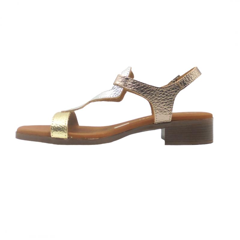 OH! MY SANDALS SANDALIA MUJER PLANA MODELO 5345 CAVA COMBINADO