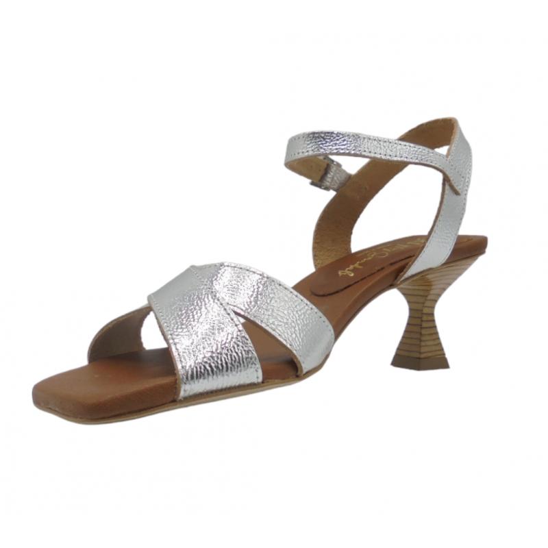 OH! MY SANDALS SANDALIA PIEL TACON VESTIR 5369 PLATA