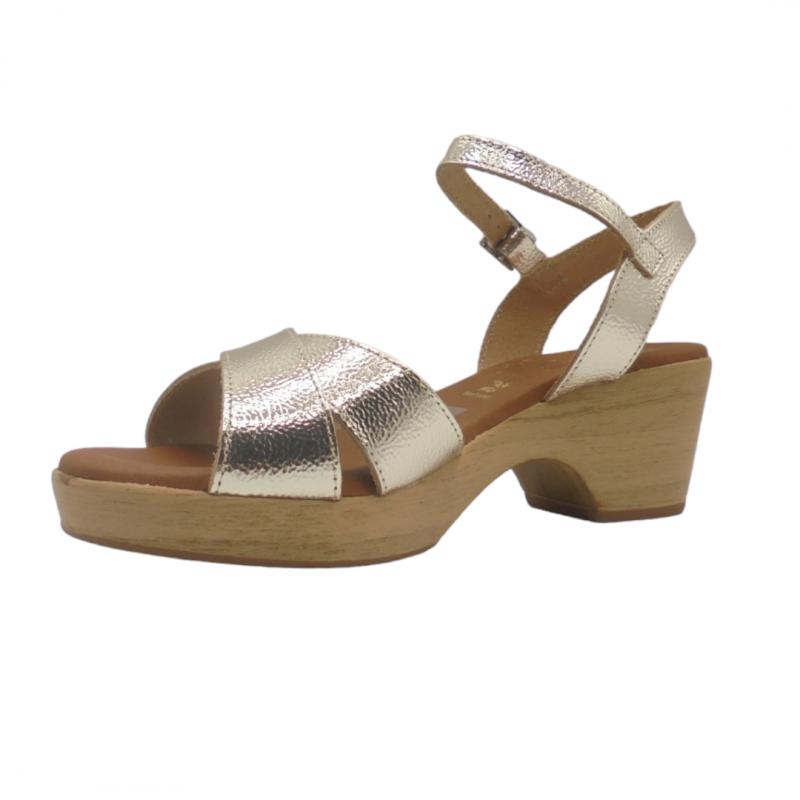 OH! MY SANDALS SANDALIA MUJER VESTIR PIEL 5375 CHAMPAN