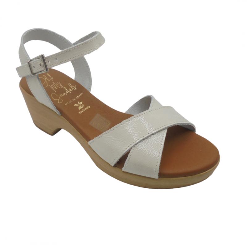 OH! MY SANDALS SANDALIA MUJER VESTIR PIEL 5375 HIELO