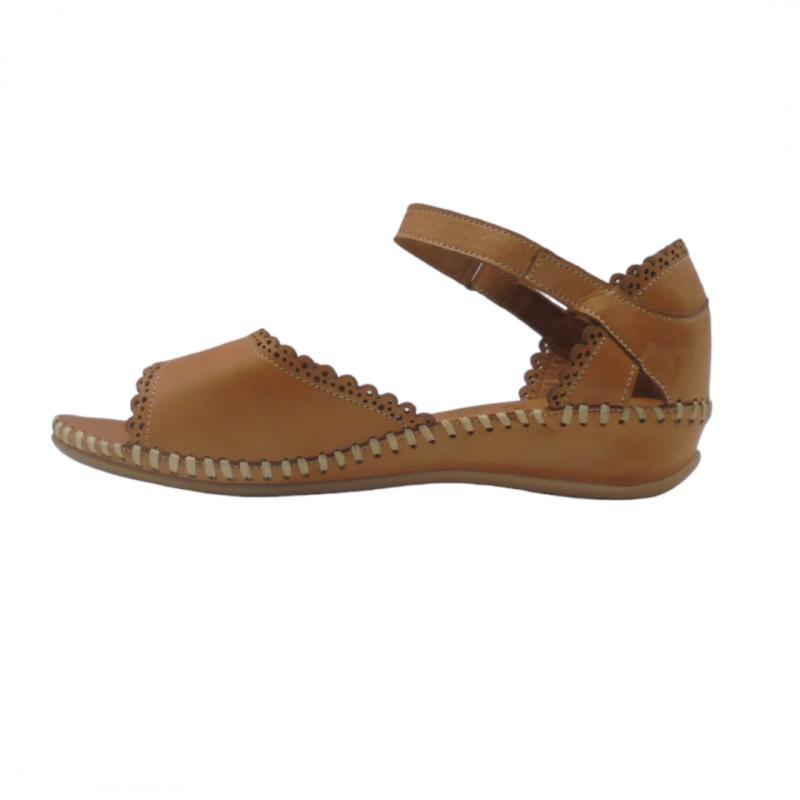 ERASE 793-53 SANDALIA CASUAL TALON CERRADO CIERRE VELCRO CUERO 