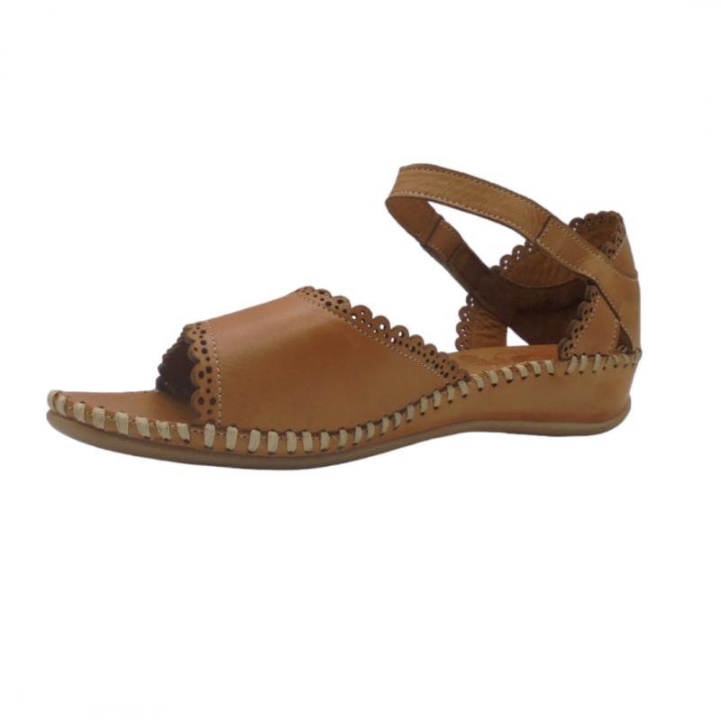 ERASE 793-53 SANDALIA CASUAL TALON CERRADO CIERRE VELCRO CUERO 