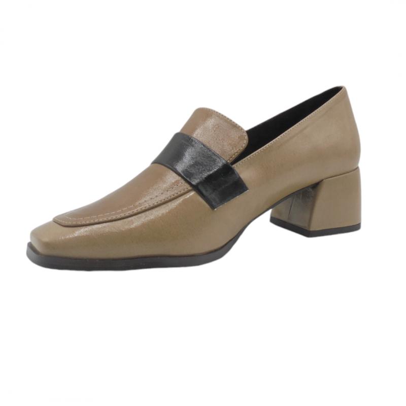 DANIELA VEGA 2339 ZAPATO MOCASIN TRICOLOR MUJER BEIGE