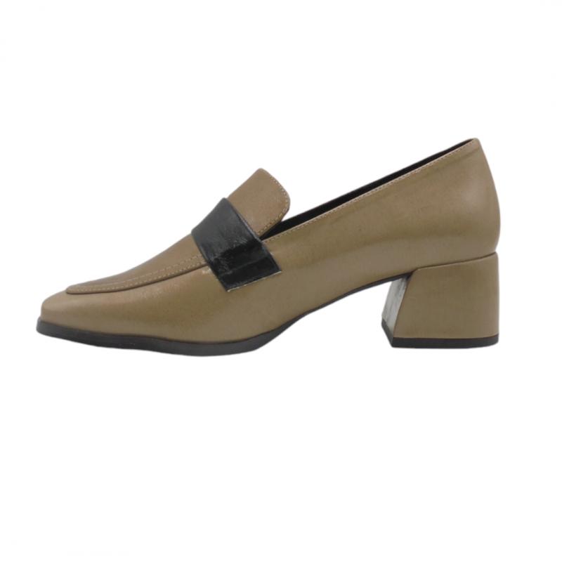 DANIELA VEGA 2339 ZAPATO MOCASIN TRICOLOR MUJER BEIGE