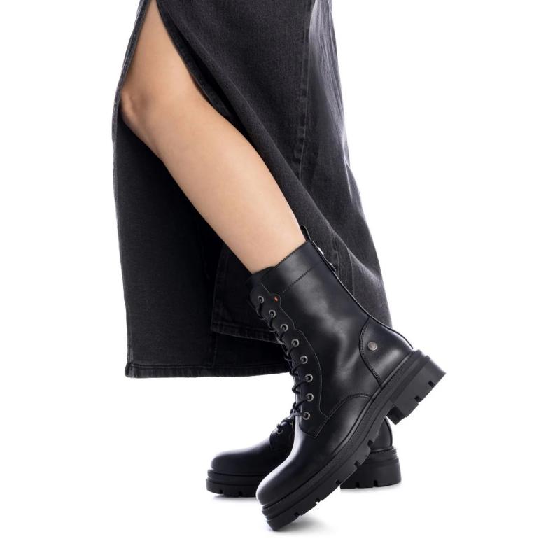 REFRESH 17197702 BOTIN MUJER MILITAR NEGRO