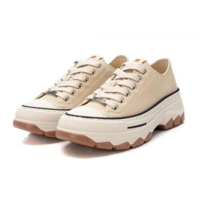 REFRESH 172319 Zapatillas Deportivas Mujer – Zapatillas con Plataforma Beige